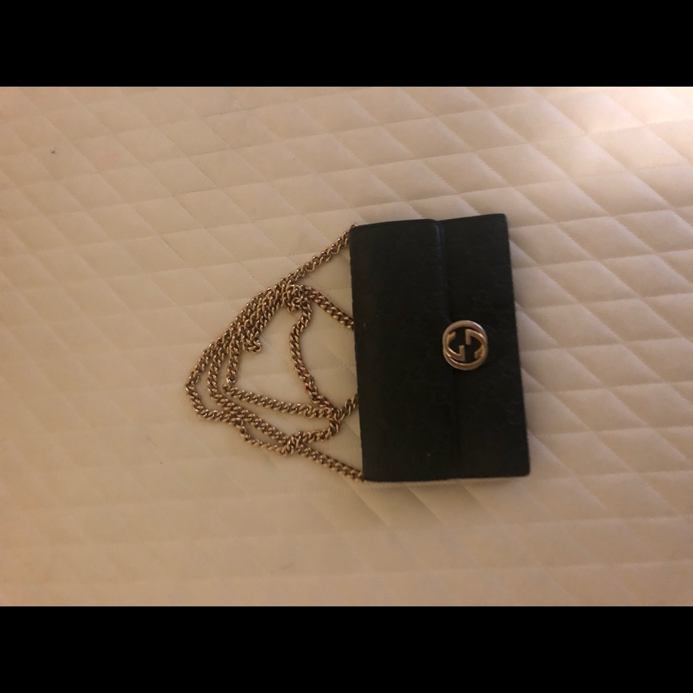 Leather Gucci purse